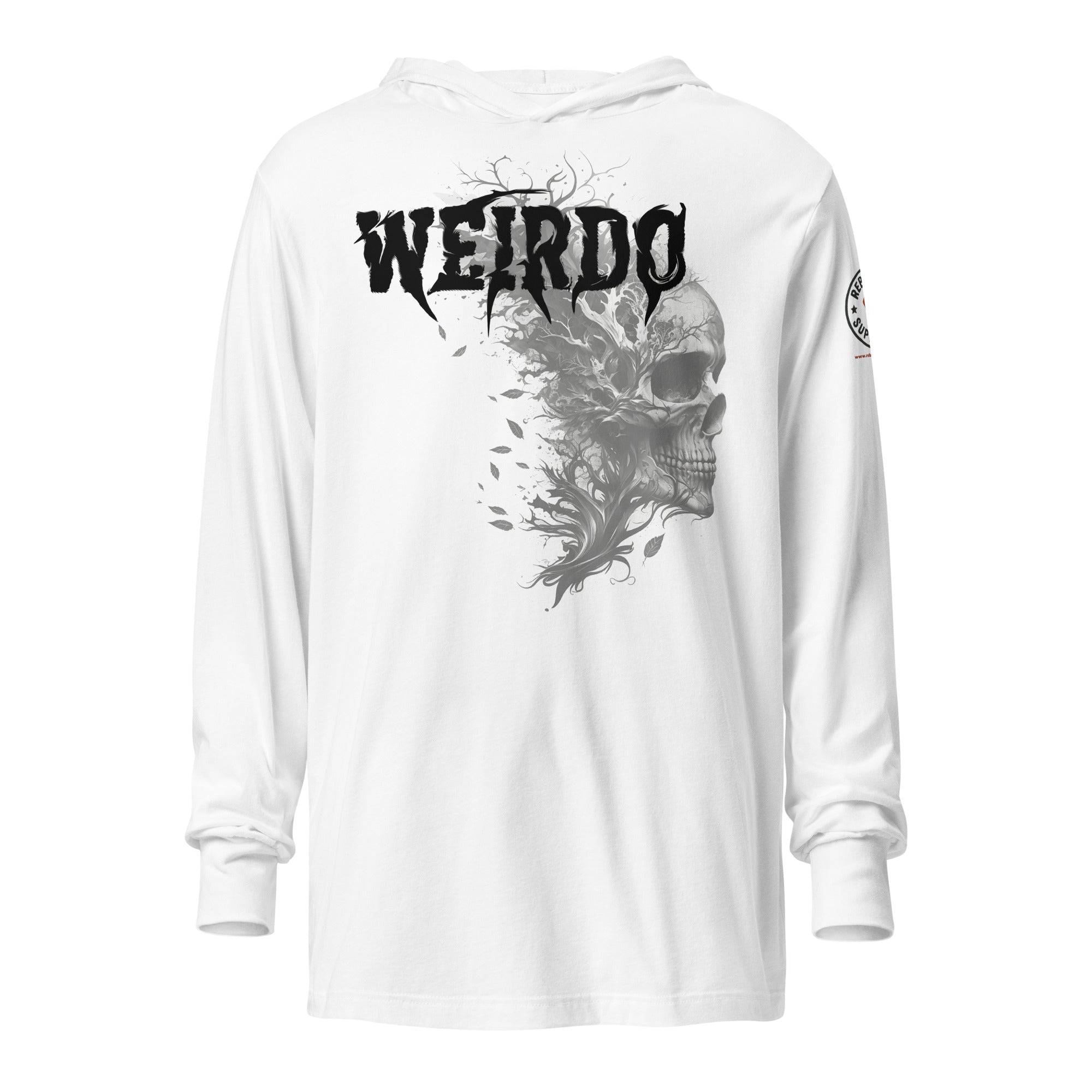 WEIRDO 長袖シャツ L ホワイト WEIRDO Hooded long-sleeve tee – Rebellion Supply Co.